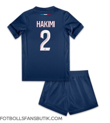 Paris Saint-Germain Achraf Hakimi #2 Replika Hemmatröja Barn 2024-25 Kortärmad (+ Korta byxor)